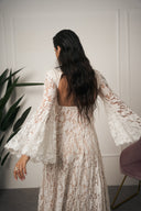 ABITO ELEGANTE IN PIZZO BIANCO
