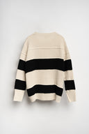 MAGLIONE BICOLOR A RIGHE