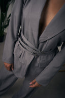 TAILLEUR GRIGIO DOPPIA FIBBIA