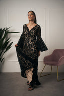 ABITO ELEGANTE IN PIZZO NERO