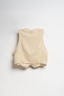 TAILLEUR GILET GESSATO BEIGE