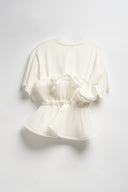 T-SHIRT VOLANT BIANCA