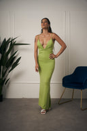 ABITO LUNGO SUMMER SCOLLO V VERDE