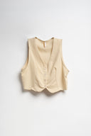 TAILLEUR GILET GESSATO BEIGE