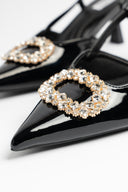 DECOLTE NERO LUCIDO DIAMANTE