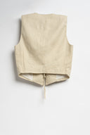 COORDINATO GILET CARGO BEIGE