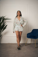 COORDINATO CELESTE RICAMATO