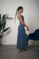 COORDINATO DENIM TOP E GONNA