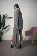 TAILLEUR BLAZER E GONNA GESSATO