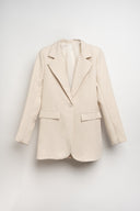 TAILLEUR BEIGE CON FASCIA CHIARO
