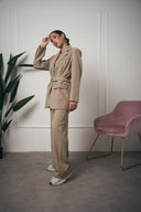 TAILLEUR MOKA DOPPIA FIBBIA