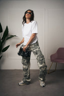 JEANS CARGO MILITARE