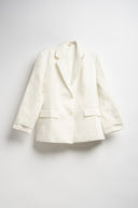 BLAZER OVER CON GILET BIANCO