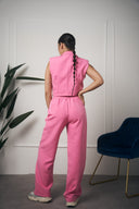 TAILLEUR ROSA GILET CON SPALLE IMBOTTITE