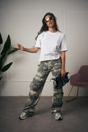 JEANS CARGO MILITARE