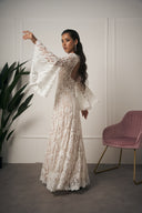 ABITO ELEGANTE IN PIZZO BIANCO