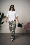 JEANS CARGO MILITARE
