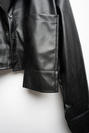 COORDINATO IN PELLE CROP