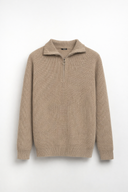 MAGLIONE CAFFÈ ZIP