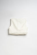 BLAZER OVER CON GILET BIANCO