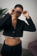 CROP BLAZER