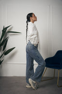 CAMICIA BIANCA MANICA FIORE