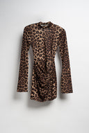 ABITO LEOPARDATO SPACCO