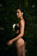COSTUME INTERO NERO CON FIORE
