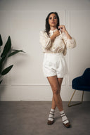 PANTALONCINO BIANCO ELEGANTE