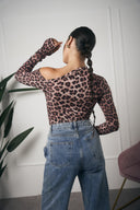 MAGLIA MANICA LUNGA LEOPARDATA