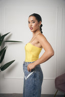 BODY GIALLO SCOLLO A CUORE