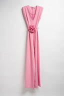 TUTA LUNGA CON FIORE ROSA