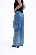 JEANS BLU CHIARO CARGO