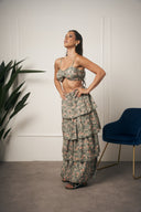 COORDINATO SKIRT VOLANT VERDE