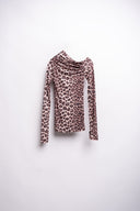 MAGLIA MANICA LUNGA LEOPARDATA