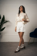 PANTALONCINO BIANCO ELEGANTE
