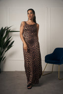 ABITO LUNGO LEOPARDATO