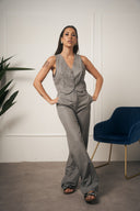 TAILLEUR GILET GESSATO GRIGIO