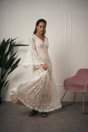 ABITO ELEGANTE IN PIZZO BIANCO
