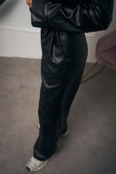COORDINATO IN PELLE CROP