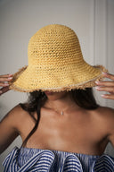 CAPPELLO IN PAGLIA GIALLO