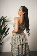 COORDINATO SKIRT VOLANT VERDE