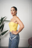 BODY GIALLO SCOLLO A CUORE