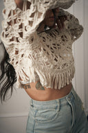 TOP CROP UNCINETTO BEIGE