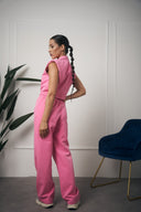 TAILLEUR ROSA GILET CON SPALLE IMBOTTITE