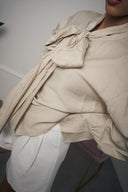 CAMICIA BEIGE FIOCCO