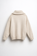 MAGLIONE ZIP BEIGE
