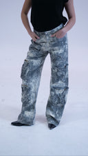 JEANS CARGO MILITARE