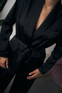 TAILLEUR IN RASO NERO
