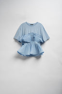 T-SHIRT VOLANT AZZURRA